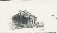 James Edward Holaday`s house north or Grinnell, Kansas.