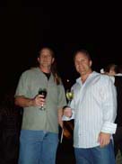 Me and Pat having a glass of wine at the Sydney Opera House