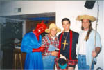 Andy, Bob, Jeff and myself at Halloween