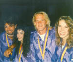 Lawrence, Cynthia, Me and Nancy at High School Graduation